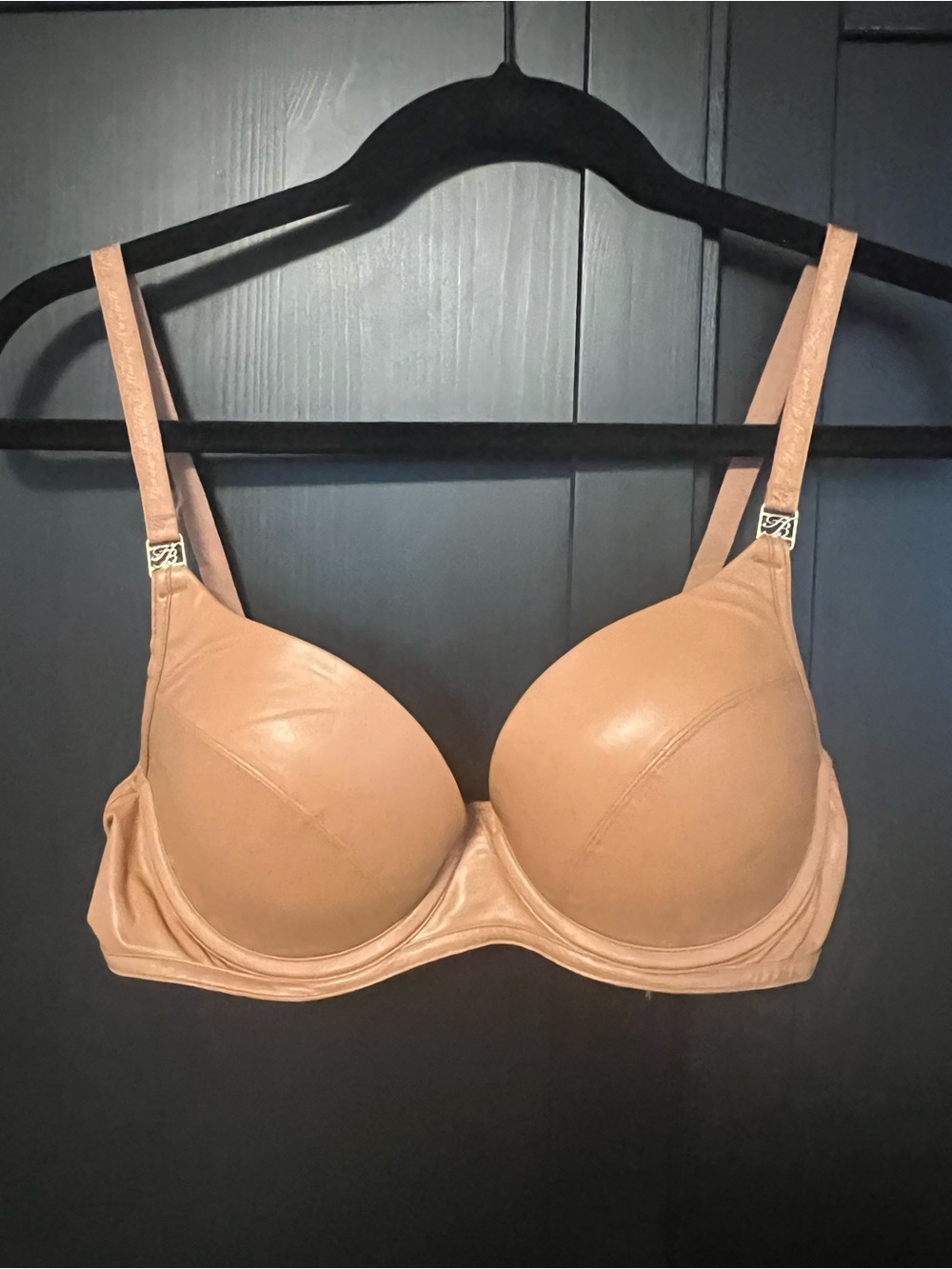 Honey Birdette Push-up bra and thong in Tan
